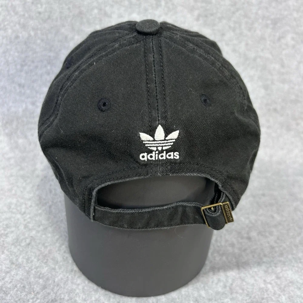 Adidas Originals Trefoil Logo Black Dad Hat Cap Adjustable Strapback OSFW